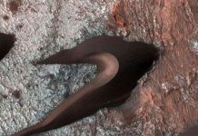 Đụn cát hình con đỉa trên sao Hỏa