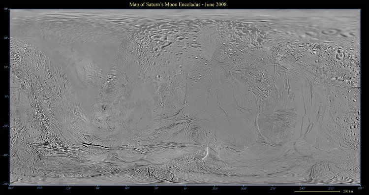 Tổng quan về mặt trăng Enceladus của sao Thổ