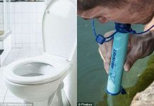 Uống trực tiếp nước toilet bằng ống hút thông minh Uống trực tiếp nước toilet bằng ống hút thông minh