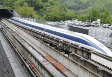 Tàu đệm từ Nhật Bản lập kỷ lục mới về tốc độ Tàu đệm từ Nhật Bản lập kỷ lục mới về tốc độ