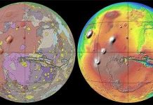 Bản đồ sao Hỏa mới nhất
