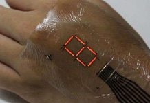 Da điện tử biến tay thành điện thoại Da điện tử biến tay thành điện thoại