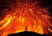 Con người có thể chạy thoát siêu núi lửa chỉ bằng ôtô