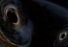 Cặp siêu hố đen cách Trái Đất 400 triệu năm ánh sáng Cặp siêu hố đen cách Trái Đất 400 triệu năm ánh sáng