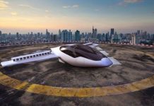 Ô tô bay cất cánh thẳng đứng với vận tốc 300km/h Ô tô bay cất cánh thẳng đứng với vận tốc 300km/h