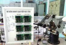 Robot giao tiếp máy tính dùng trong giảng dạy