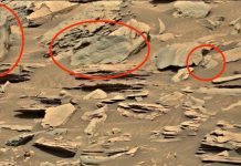 Hình bàn tay khổng lồ trên bề mặt sao Hỏa Hình bàn tay khổng lồ trên bề mặt sao Hỏa