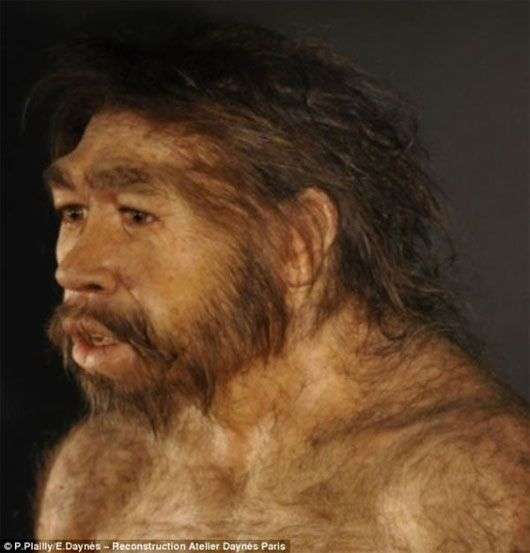 Cận cảnh hình ảnh mô phỏng con người thời nguyên thủy