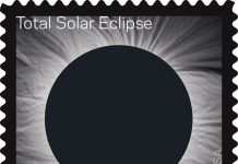 Mỹ phát hành tem biến hình đón nhật thực toàn phần Mỹ phát hành tem biến hình đón nhật thực toàn phần