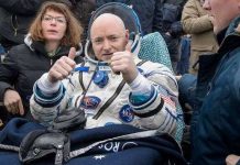 Phi hành gia sống 1 năm trên vũ trụ về Trái đất an toàn Phi hành gia sống 1 năm trên vũ trụ về Trái đất an toàn