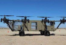 Máy bay không người lái kết hợp phương tiện chở hàng