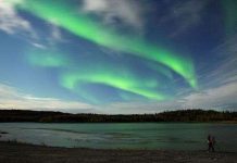 Bão từ gây cực quang tại Bắc Mỹ