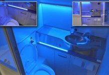 Phòng vệ sinh tự làm sạch trên máy bay Boeing