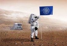 Lá cờ mà con người sẽ cắm lên hành tinh của người ngoài Trái đất