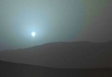 Hoàng hôn trên sao Hỏa có màu xanh