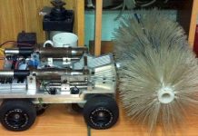 Chế tạo thành công robot thông đường ống