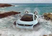 Ô-tô chạy trên nước, băng, cát...