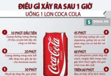 1 lon Coca Cola đã làm gì với cơ thể bạn trong 1 giờ?