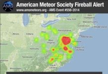 Thiên thạch làm náo loạn Bờ Đông Mỹ