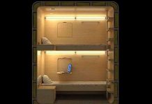 Hộp giường ngủ cho du khách trong tương lai