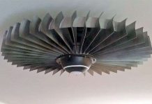 Chiếc quạt trần sử dụng động cơ phản lực giá 3000 USD