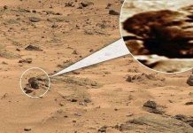 Phát hiện tảng đá giống tượng Tổng thống Obama trên sao Hỏa