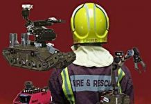 Robot hỗ trợ lính cứu hỏa