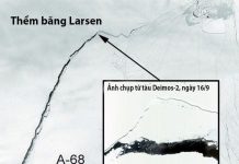 Tảng băng lớn gấp bốn lần London đang tiến ra biển