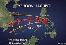 Bão Hagupit có thể đổ bộ Việt Nam vào cuối tuần