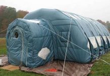 Thử nghiệm lều gấp đặc biệt dùng trên mặt trăng Thử nghiệm lều gấp đặc biệt dùng trên mặt trăng