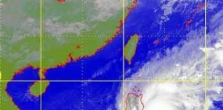 Tối nay bão Chebi mạnh cấp 15 sẽ vào biển Đông