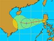 Tối nay bão Chebi mạnh cấp 15 sẽ vào biển Đông