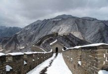 Du khách Nhật chết vì bão tuyết Vạn lý trường thành