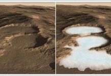 Sao Hỏa có nhiều hồ băng lớn