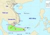 Áp thấp nhiệt đới trên biển Đông gây mưa ở Trung Bộ và Nam Bộ