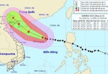 Bão Sarika tăng tốc, tiến thẳng vào Nam Định, Quảng Ninh Bão Sarika tăng tốc, tiến thẳng vào Nam Định, Quảng Ninh