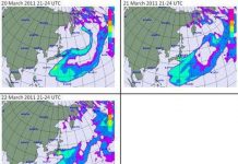 Mây phóng xạ lan gần đến Philippines