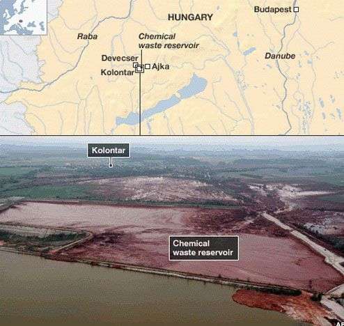 Vỡ hồ chứa chất thải, Hungary ban bố tình trạng khẩn cấp