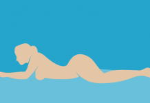 Nằm úp khi quan hệ cửa sau