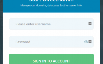 DirectAdmin Login Page