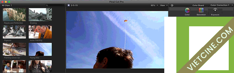 Tìm hiểu Color Matching và Retro-Cool Color Grading trong Final Cut Pro X