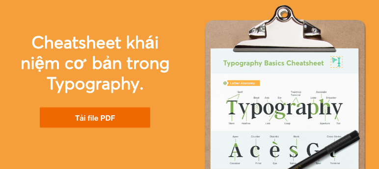 Cheatsheet khái niệm cơ bản trong Typography