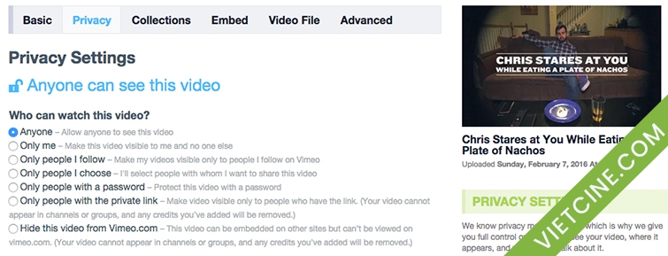 Vimeo Hack: Tăng lượng xem cho trang Vimeo của bạn bằng các cách sau