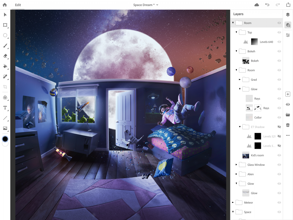 [MAX 2018] Adobe Photoshop CC bản đầy đủ cho iPad sẽ ra mắt vào năm 2019, có thể đồng bộ với Desktop