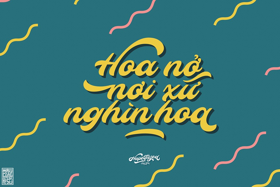Font Hopeitissed Việt Hóa - Kiểu chữ Script phong cách cổ điển