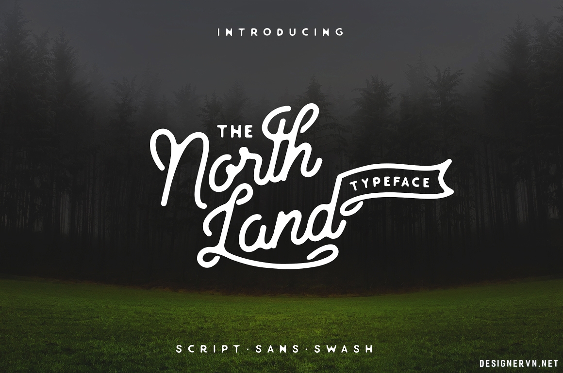 North Land Typeface - Bộ font, vector tuyệt đẹp để làm Typography
