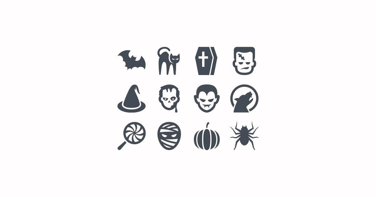 Trick or Treat: 19 gói Icon và Clipart miễn phí dành cho mùa Halloween