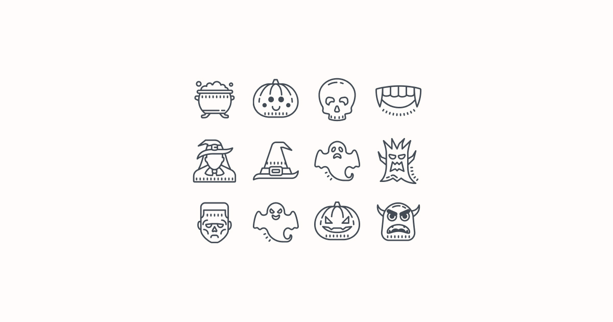 Trick or Treat: 19 gói Icon và Clipart miễn phí dành cho mùa Halloween