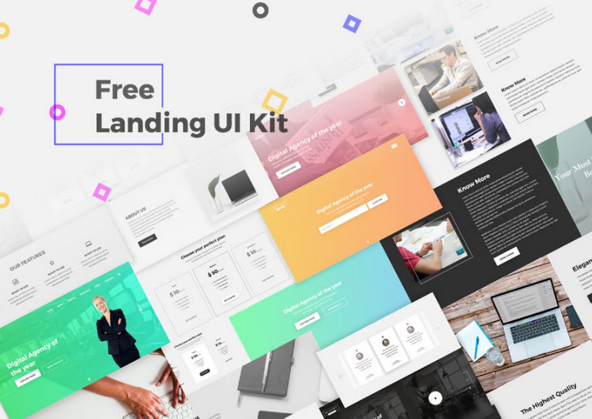 Tổng hợp gói UI Kit miễn phí tốt nhất dành cho dự án Website và Ứng dụng di động