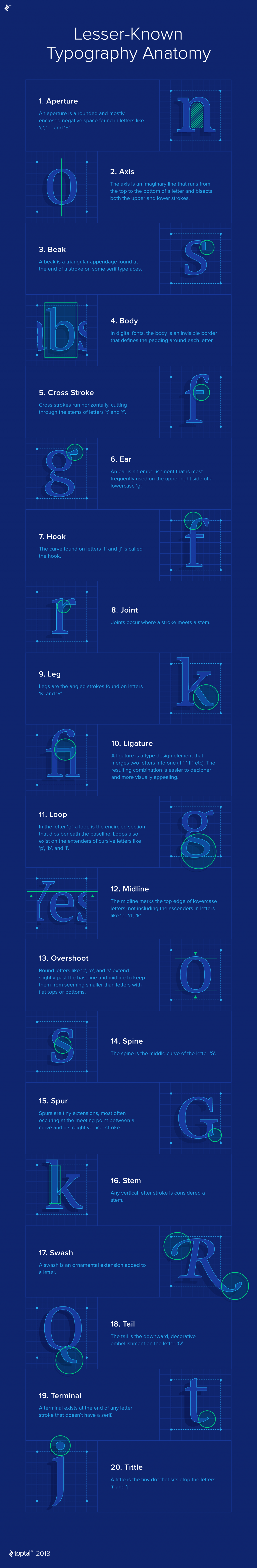 [Infographic] 20 thuật ngữ Typography mà có thể bạn chưa biết